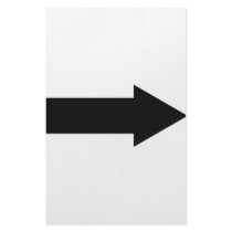 black arrow right icon personalized stationery