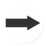 black arrow right icon stickers