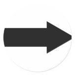 black arrow right icon round stickers