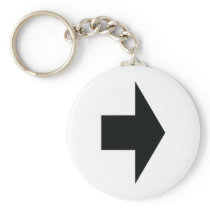 black arrow right key chains