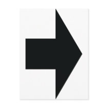 black arrow right postcards