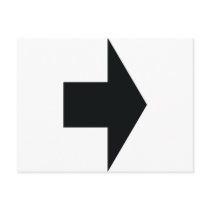 black arrow right postcards