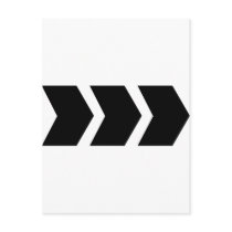 black arrow right postcards
