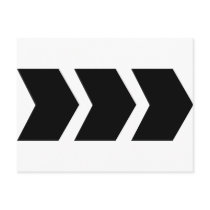 black arrow right postcards