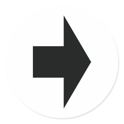 black arrow right round sticker by Tomaniac