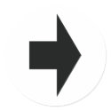 black arrow right stickers by Tomaniac black arrow right stickers