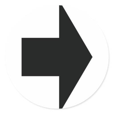 black arrow right stickers by Tomaniac