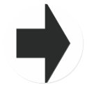 black arrow right stickers by Tomaniac black arrow right stickers