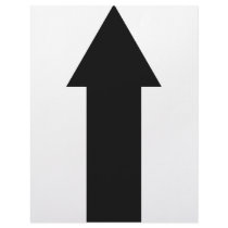 black arrow up icon letterhead design