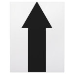 black arrow up icon letterhead
