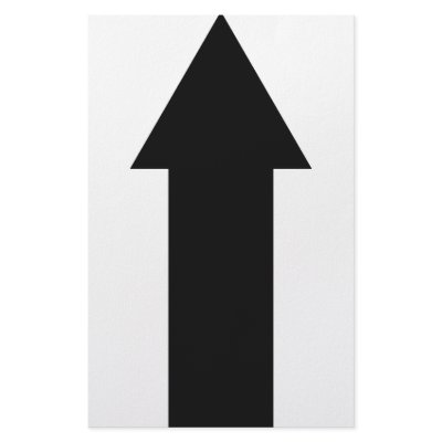 black arrow up icon customized stationery by TomaniacLines