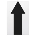 black arrow up icon stationery