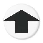 black arrow up refrigerator magnets