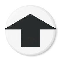 black arrow up refrigerator magnets