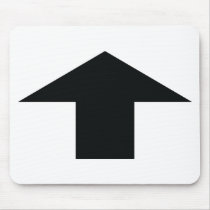 black arrow up mousepads