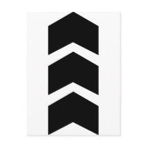 black arrow up postcards