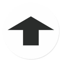 black arrow up stickers by Tomaniac black arrow up stickers