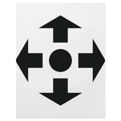 black arrows icon full color flyer by TomaniacLines
