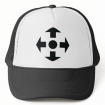 black arrows icon hats
