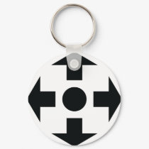 black arrows icon keychains