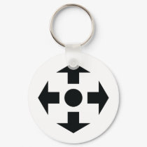 black arrows icon keychains