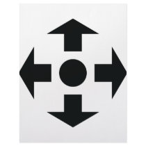 black arrows icon letterhead