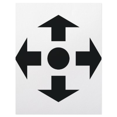 black arrows icon letterhead by TomaniacLines