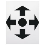 black arrows icon letterhead