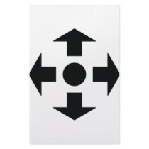 black arrows icon stationery