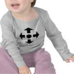 black arrows icon tshirt