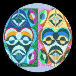 Black Art Colorful Future - Obama Factor Round stickers