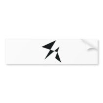 black art icon bumper stickers