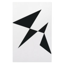 black art icon stationery