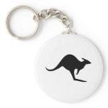 black australian kangaroo - australia key chains