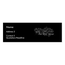 Black Author Showcase Member Bookmark Card Business Card Templates