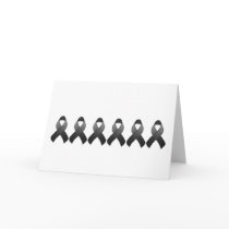 Black Awareness Ribbon Card by jamieco Black Awareness Ribbon Card