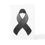 Black Awareness Ribbon Card