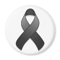 Black Awareness Ribbon Magnet by jamieco Black Awareness Ribbon Magnet