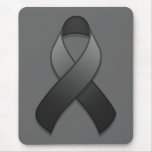 Black Awareness Ribbon Mousepad
