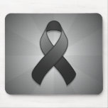 Black Awareness Ribbon Mousepad