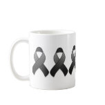 Black Awareness Ribbon Mug
