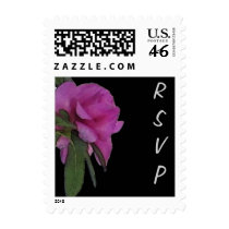 Black Azalea RSVP Postage stamps