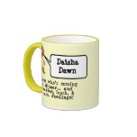 Black Baby, Yellow Onesie Mugs
