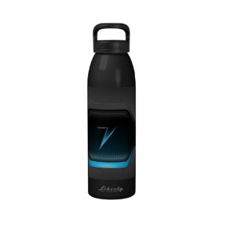 Black Back Ground Water Bottle