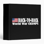 Black Back-To-Back USA Champs binders