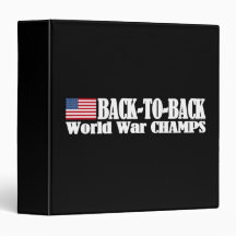 Black Back-To-Back USA Champs Vinyl Binder