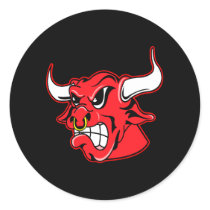 Black Bad Ass Bull stickers by WhiteTiger_LLC Black Bad Ass Bull stickers