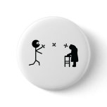 black bad ninja fighting granny buttons
