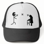 black bad ninja fighting granny trucker hats