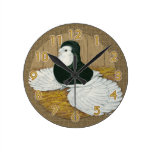 Black Bald Trumpeter Clock